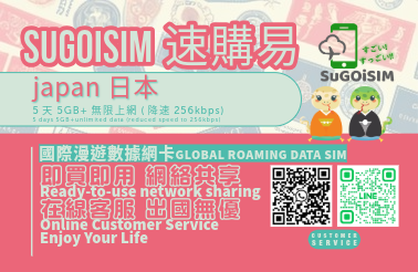 【SuGOiSIM】eSIM Japan 日本 5天 網卡｜即插即用 日本上網卡 東京 大阪 北海道 沖繩 吃到飽 網卡 日本網路卡 日本sim卡